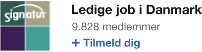 LinkedIn gruppe: Ledige job i Danmark